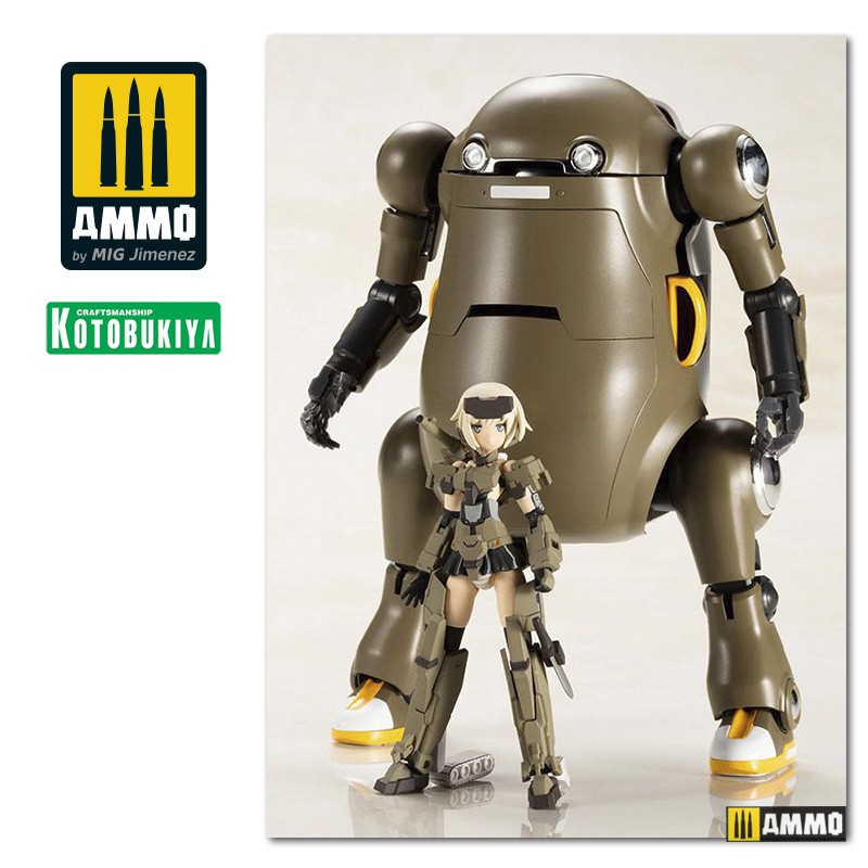 KTOFG074 Сборная модель Frame Arms Girl Plastic Model Kit Hand Scale Girl Gourai with MechatroWeGo Brown KOTOBUKIYA