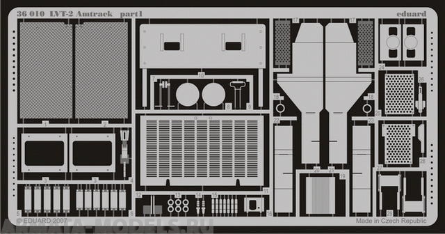 36010  Фототравление LVT-2 Amtrack for Italeri kit