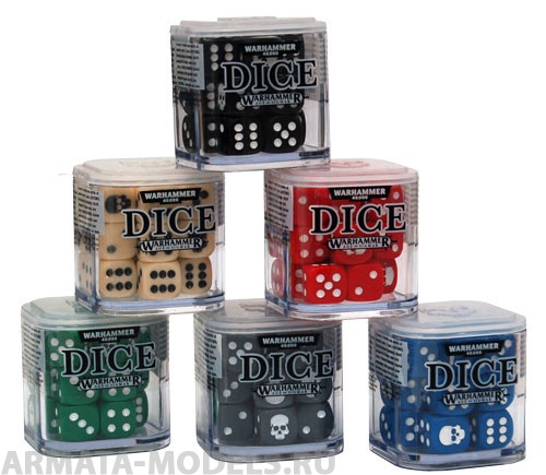 65-36GW Набор кубов Цитадель, 12 мм (Citadel 12mm Dice Set)