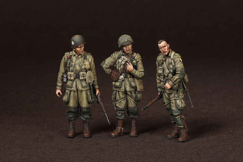 3620SOGA U.S. Army Airborne officers. 1944. SOGA Miniatures