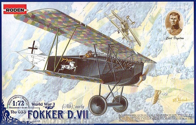 Rod033 Самолет FOKKER D.VII Roden