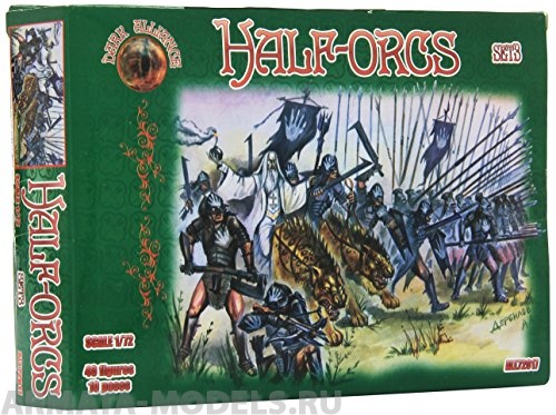 ALL72017 Фигуры Half-orcs set 3 1/72 Dark Alliance