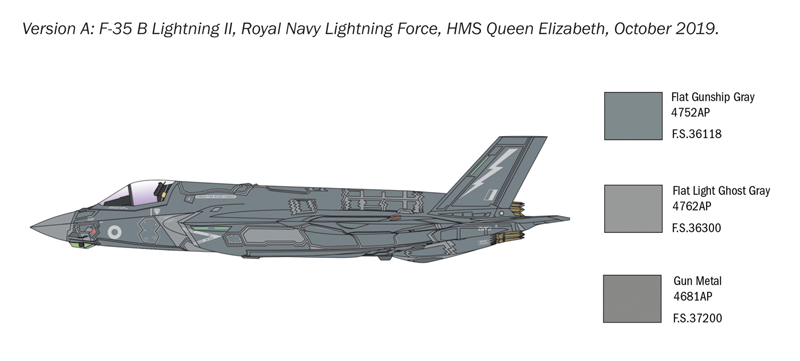 1425ИТ F-35B Lightning II STOVL version (10013160/241120/0671781, ИТАЛИЯ ) Italeri