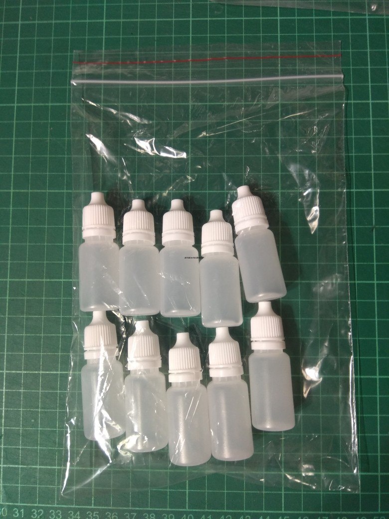 AMT024 Емкость для смешивания и хранения красок с дозатором, 10 мл 10шт