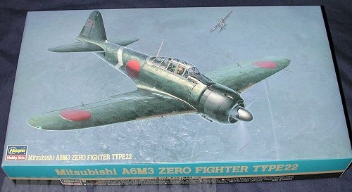 09117 Самолет Mitsubishi A6M3 ZERO JT17 Hasegawa