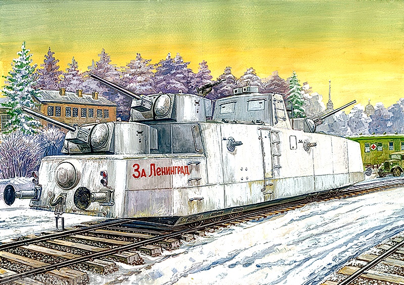 UMmt677 Мотоброневагон МБВ-2 с танковыми пушками Ф-34 UM