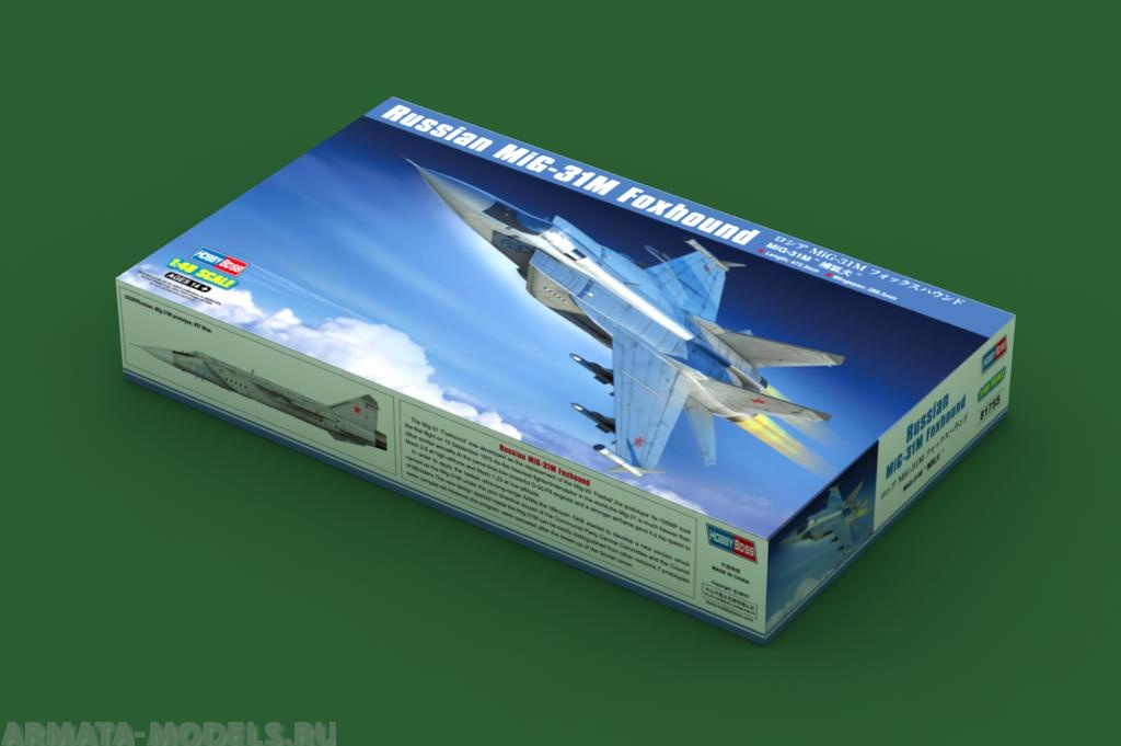 81755 Самолет Russian MiG-31M Foxhound (Hobby Boss) 1/48 Hobby Boss
