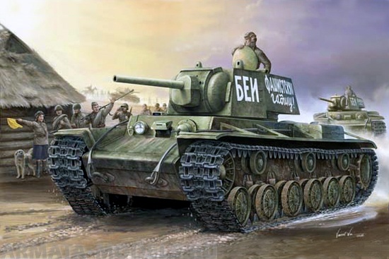 00356 Танк  КВ-1 модель 1941 г. Trumpeter