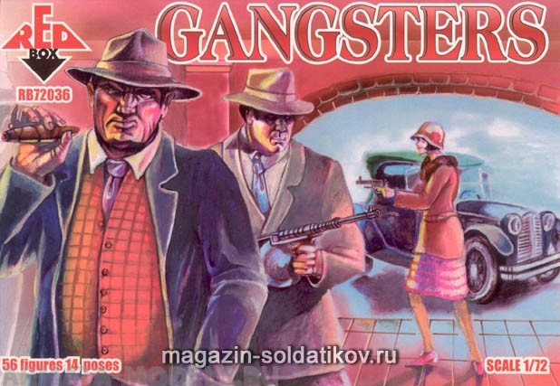 RB72036 Фигуры Gangsters  Red Box