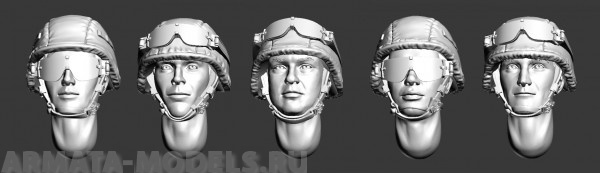 ARM356009 Головы в современных Российских шлемах №1 ARMOR35