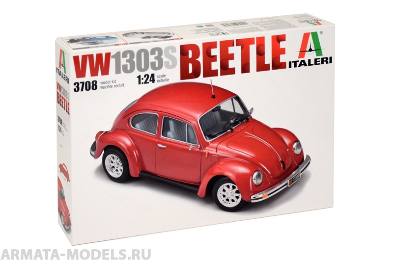 3708ИТ  Автомобиль VW BEETLE COUPE' JP 17OV00 Italeri