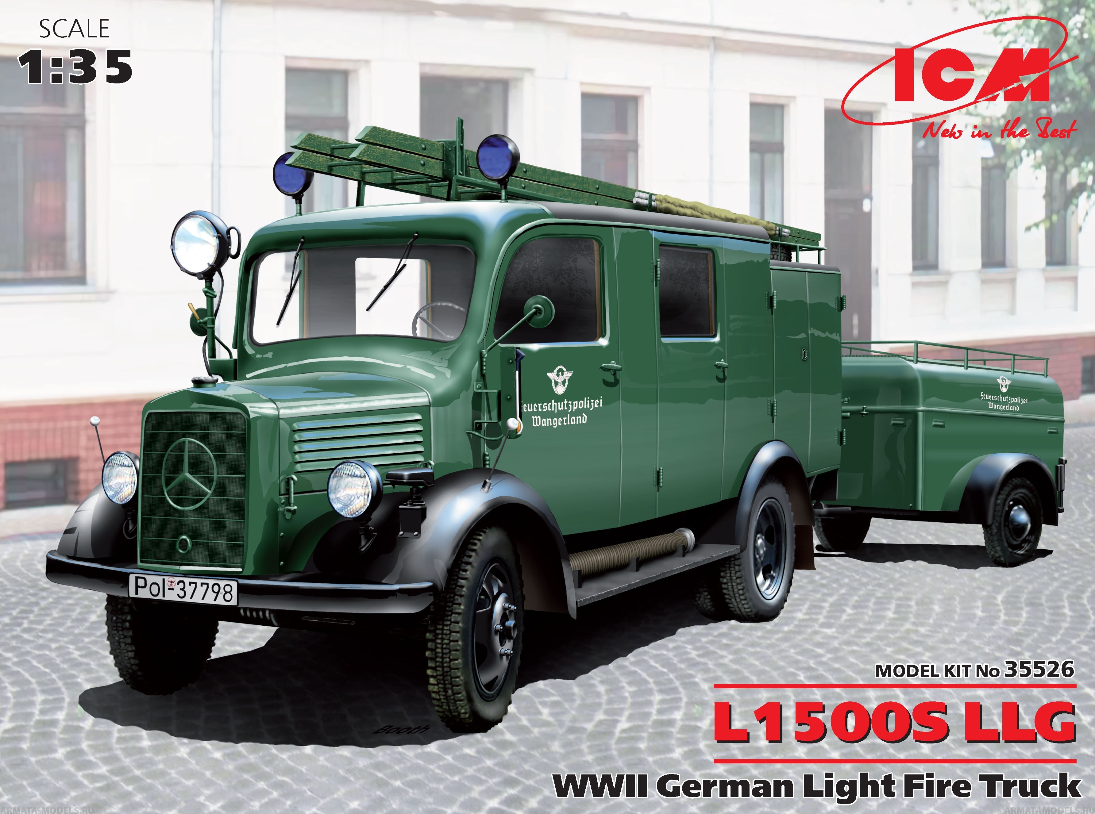 35526 L1500S LLG - Германская легкая пожарная машина, 2МВ ICM