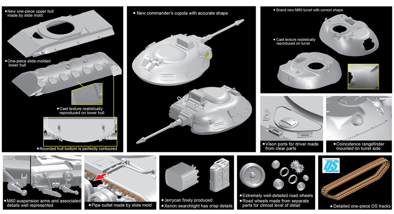 3553 Американский танк M60 PATTON (Паттон) Dragon