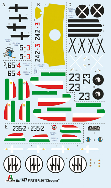 1447ИТ Самолет FIAT BR-20 «Cicogna» Battle of Britain (10013160/300421/0255806, ИТАЛИЯ ) Italeri