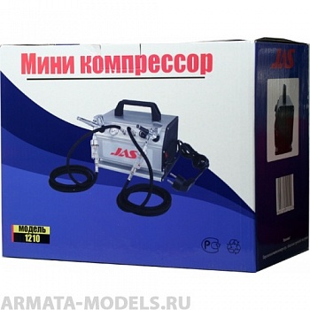 1210 Компрессор 1210, с регулятором давления, автоматика, ресивер 0,3 л, 2 выхода