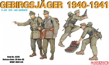 6345Д Фигуры Gebirgsjager 1940-1941