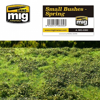 AMIG8360 Ammo Mig Основание для диорамы SMAL BUSHES - SPRING