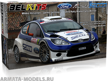 BEL002 Модель автомобиля FORD FIESTA S2000 HIRVONEN MC 2010