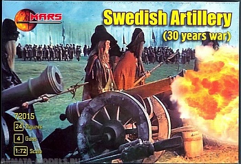 72015MR Фигуры Swedish Artillery (30 years war) 1/72 Mars