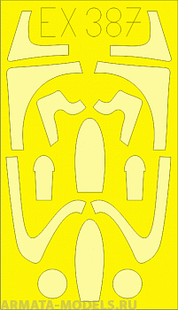 EX387 Маска для окрашивания для модели MiG-21F-13 Trumpeter  (Eduard) 