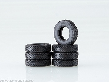 AVD143004007 Покрышки на МАЗ-5432, -5516, -55111, КамАЗ-53215, КамАЗ-55111, -65111 (КАМА-И68А 11R20) (комплект 7 шт.)