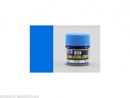 C034 Краска 10мл  SKY BLUE