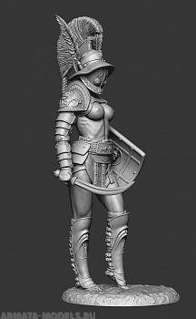 CHM-75043. Миры Фэнтези: Гладиатриса. 75 мм. Материал - смола.