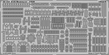 53151ED Комплект фототравления SET 1/350 Z-32 destroyer (DRAG)